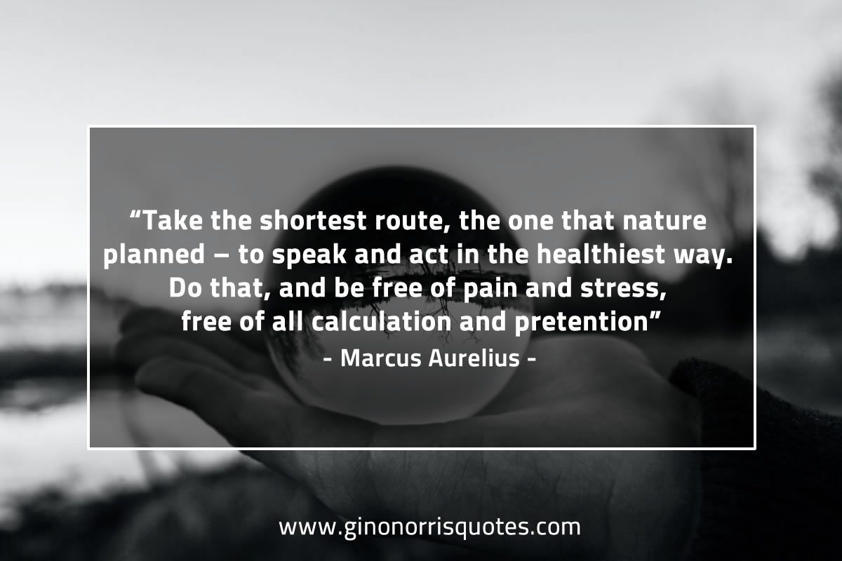 Take the shortest route MarcusAureliusQuotes