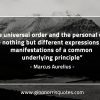The universal order and the personal order MarcusAureliusQuotes