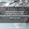 Think of yourself as dead MarcusAureliusQuotes