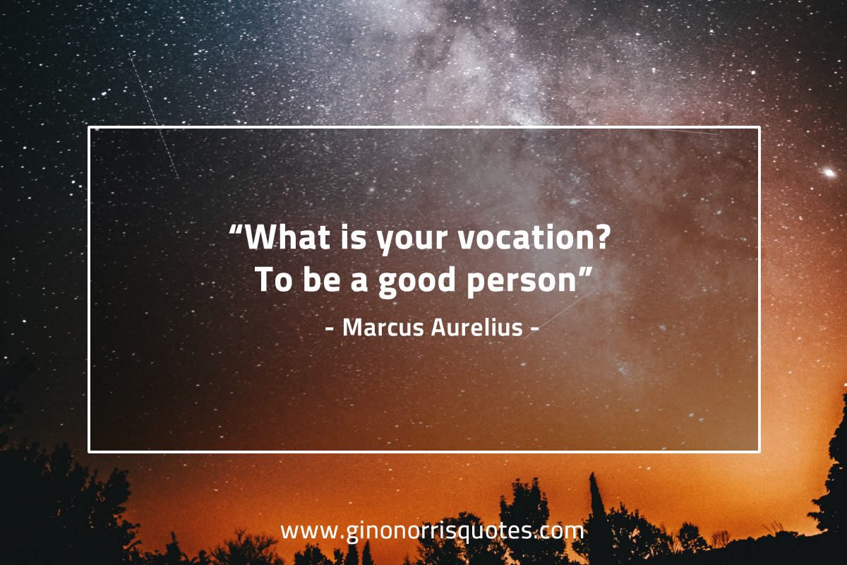 What is your vocation MarcusAureliusQuotes