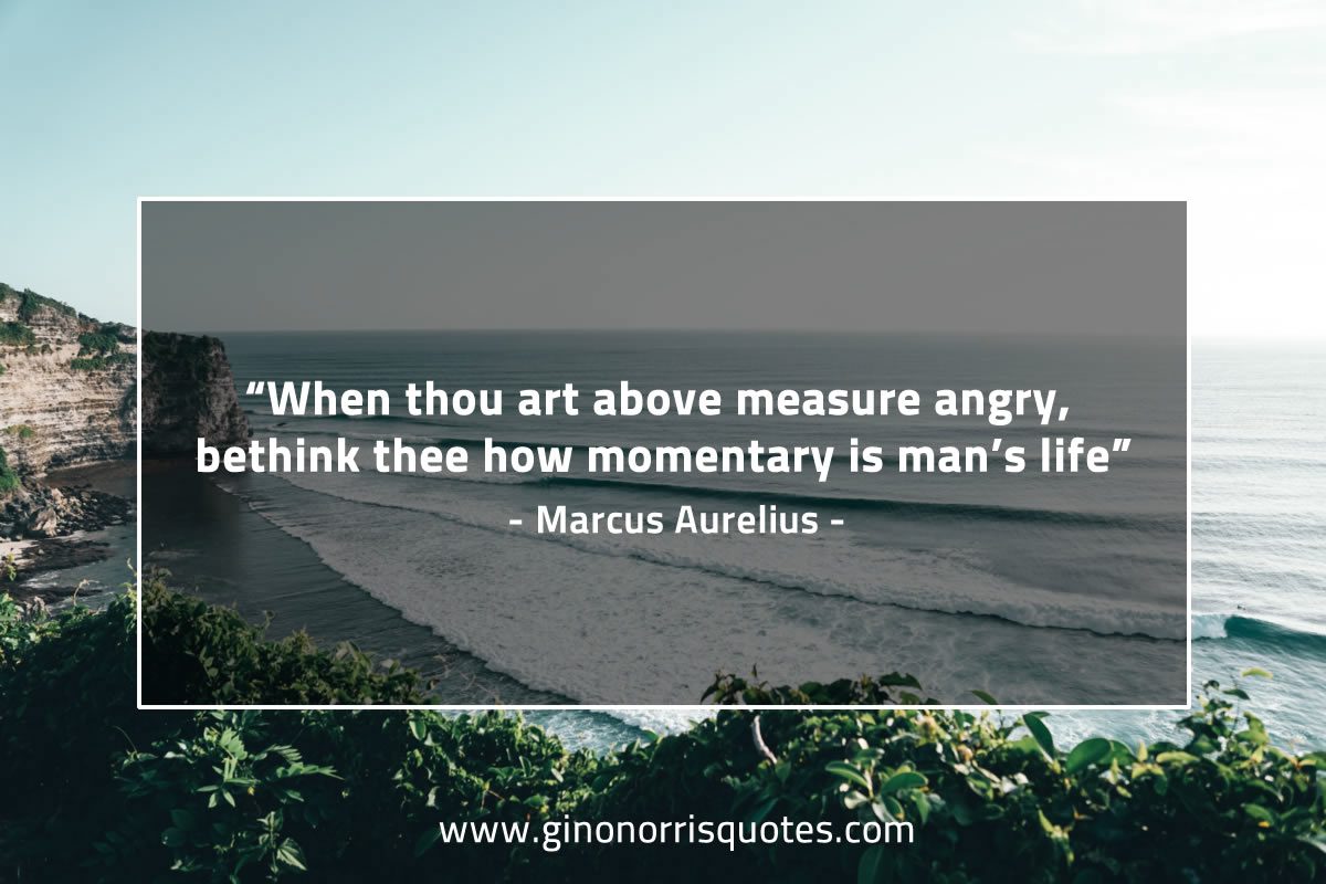 When thou art above measure angry MarcusAureliusQuotes