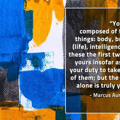 You are composed of three things MarcusAureliusQuotes