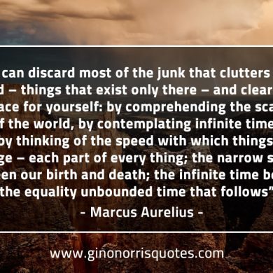 You can discard most of the junk MarcusAureliusQuotes