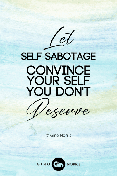 170PTQ. Let self sabotage convince your self you dont deserve
