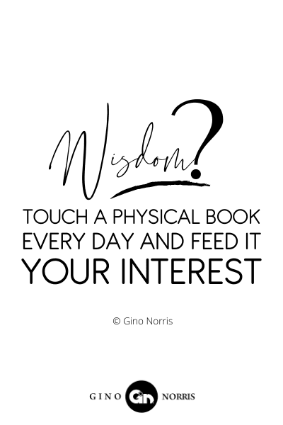 22INTJ. Wisdom touch a physical book