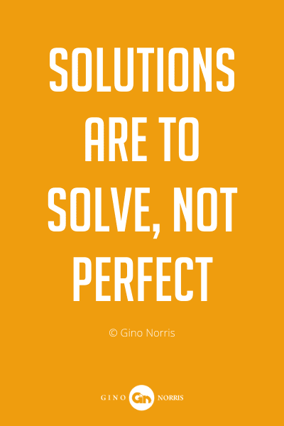 320PQ. Solutions are to solve not perfect