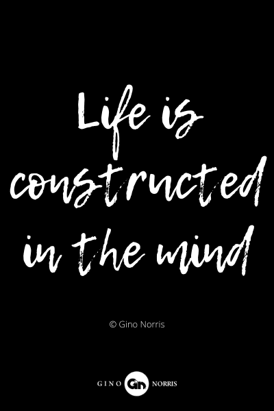383PQ. Life is constructed in the mind